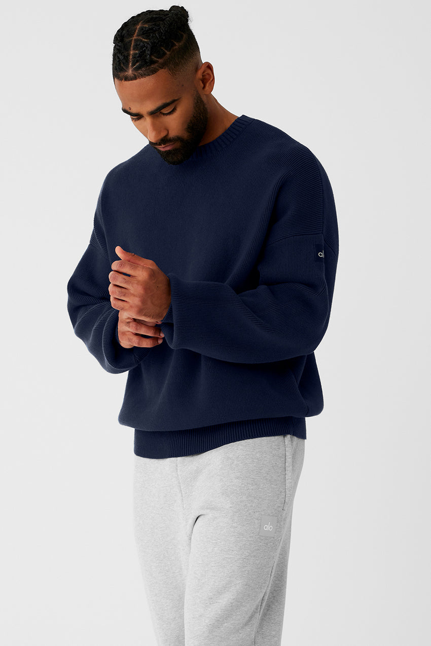 Scholar Crew Neck Sweater - Ivory