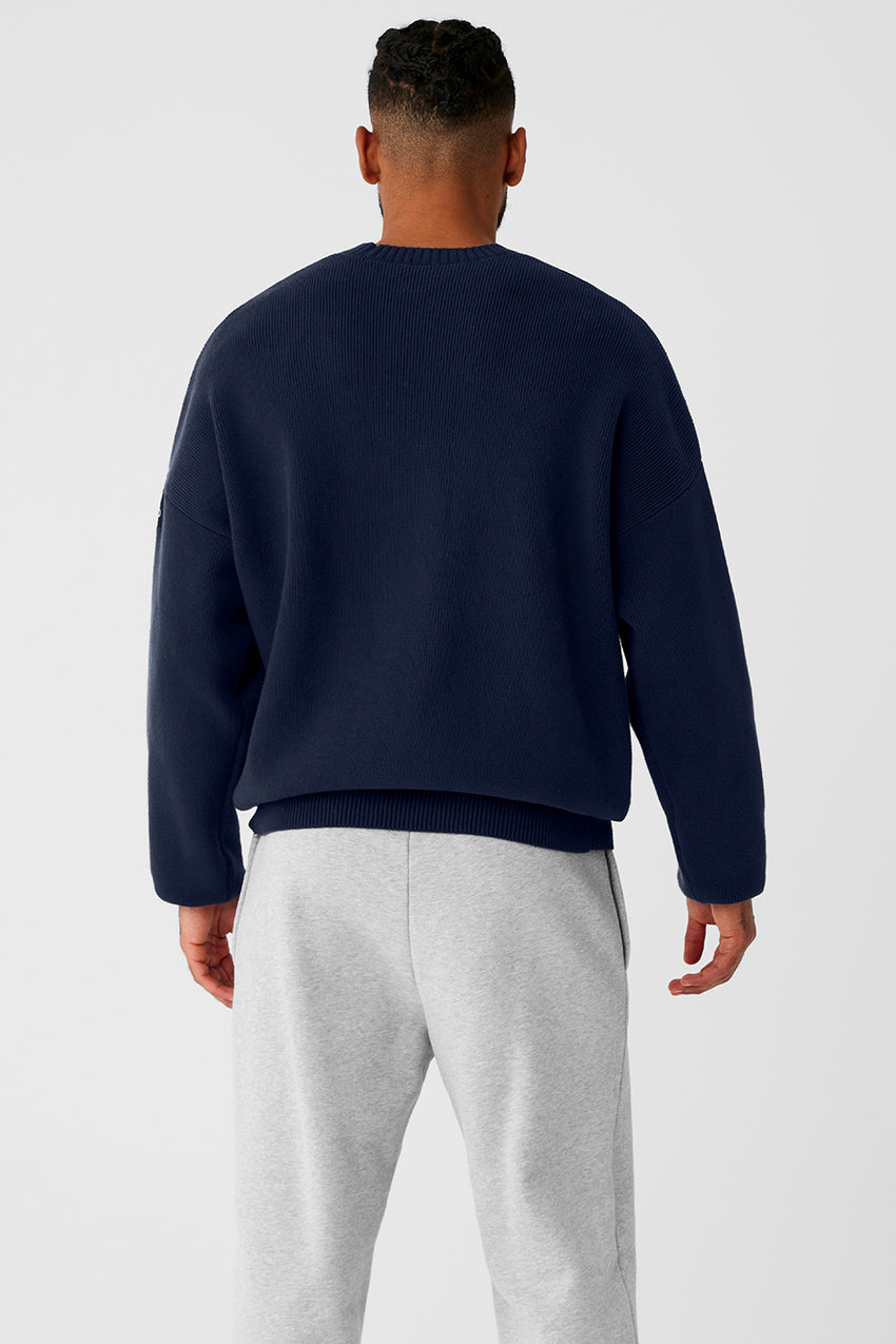 Scholar Crew Neck Sweater - Ivory