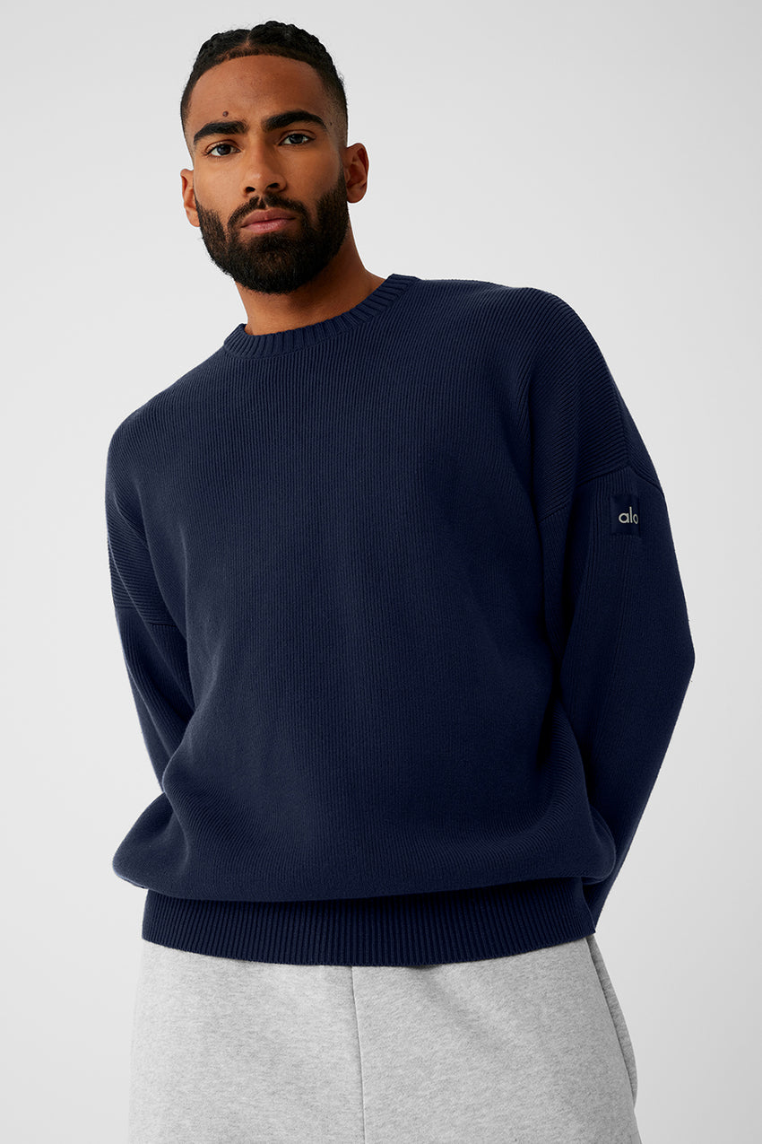 Scholar Crew Neck Sweater - Ivory