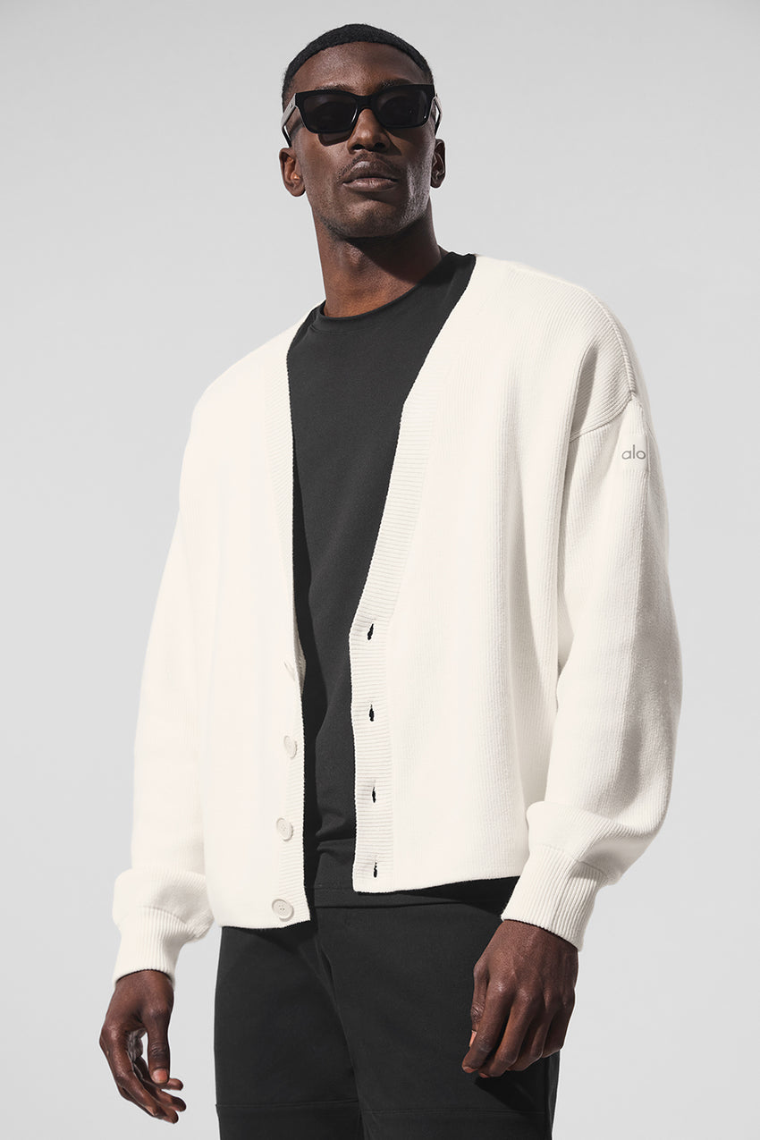 Scholar Cardigan Sweater - Ivory