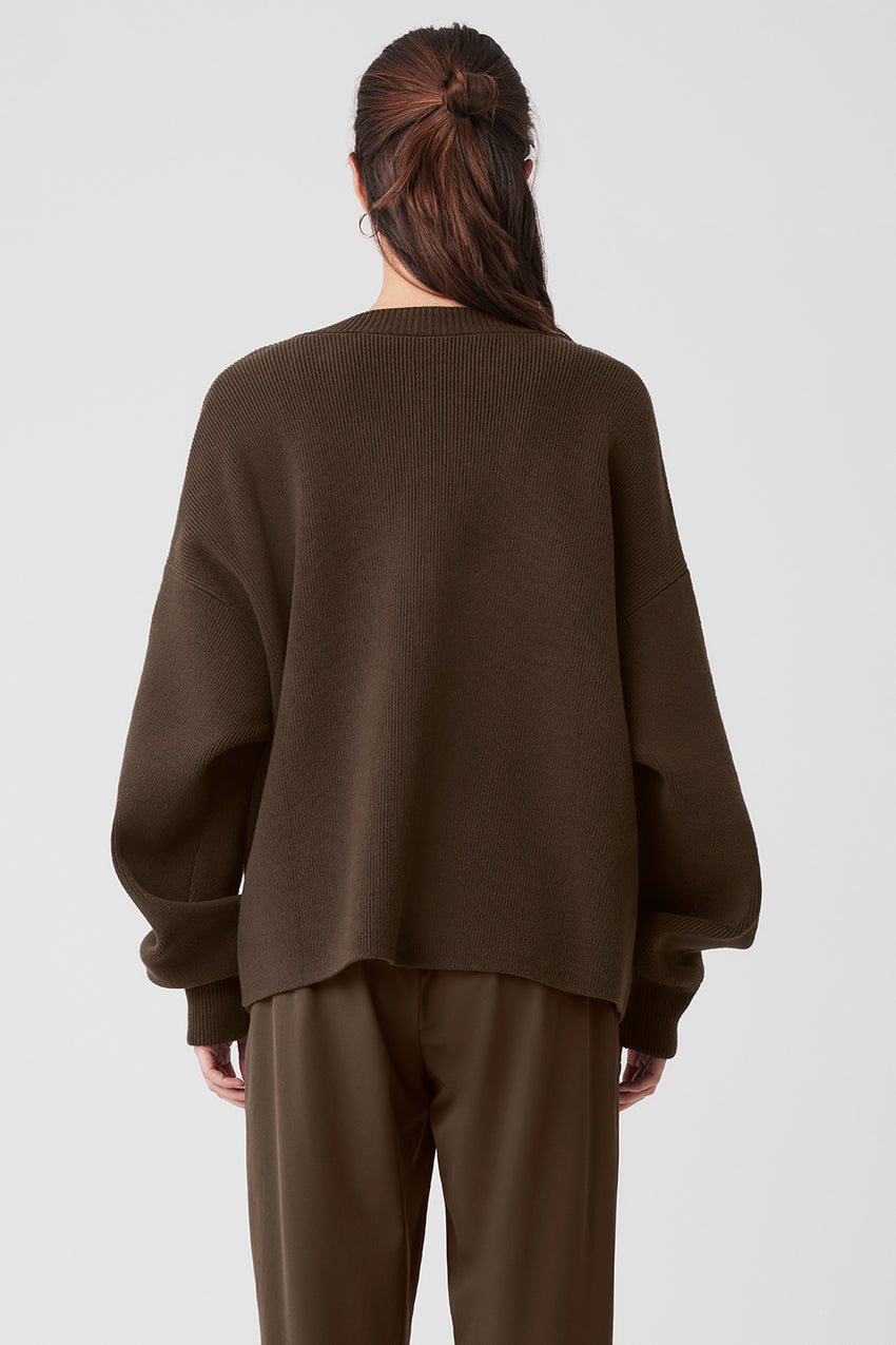 Scholar Cardigan Sweater - Ivory