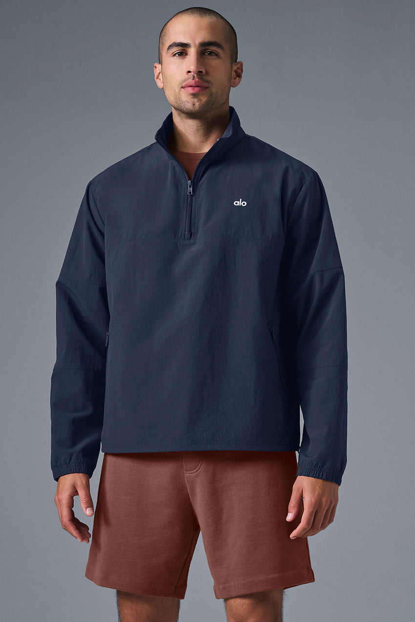 Light Weight Takeaway Track Pullover - Bone