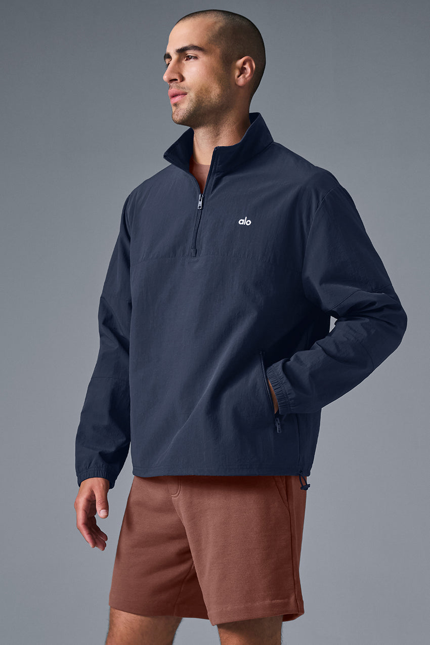 Light Weight Takeaway Track Pullover - Bone