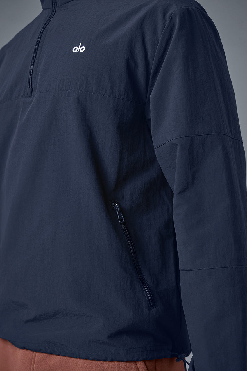 Light Weight Takeaway Track Pullover - Bone
