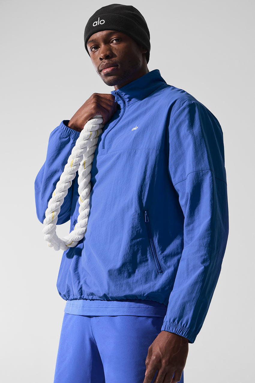 Light Weight Takeaway Track Pullover - Bone