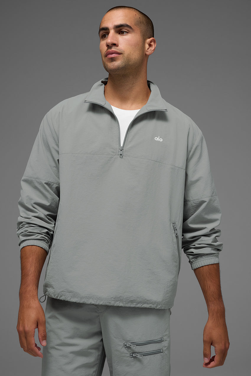Light Weight Takeaway Track Pullover - Bone
