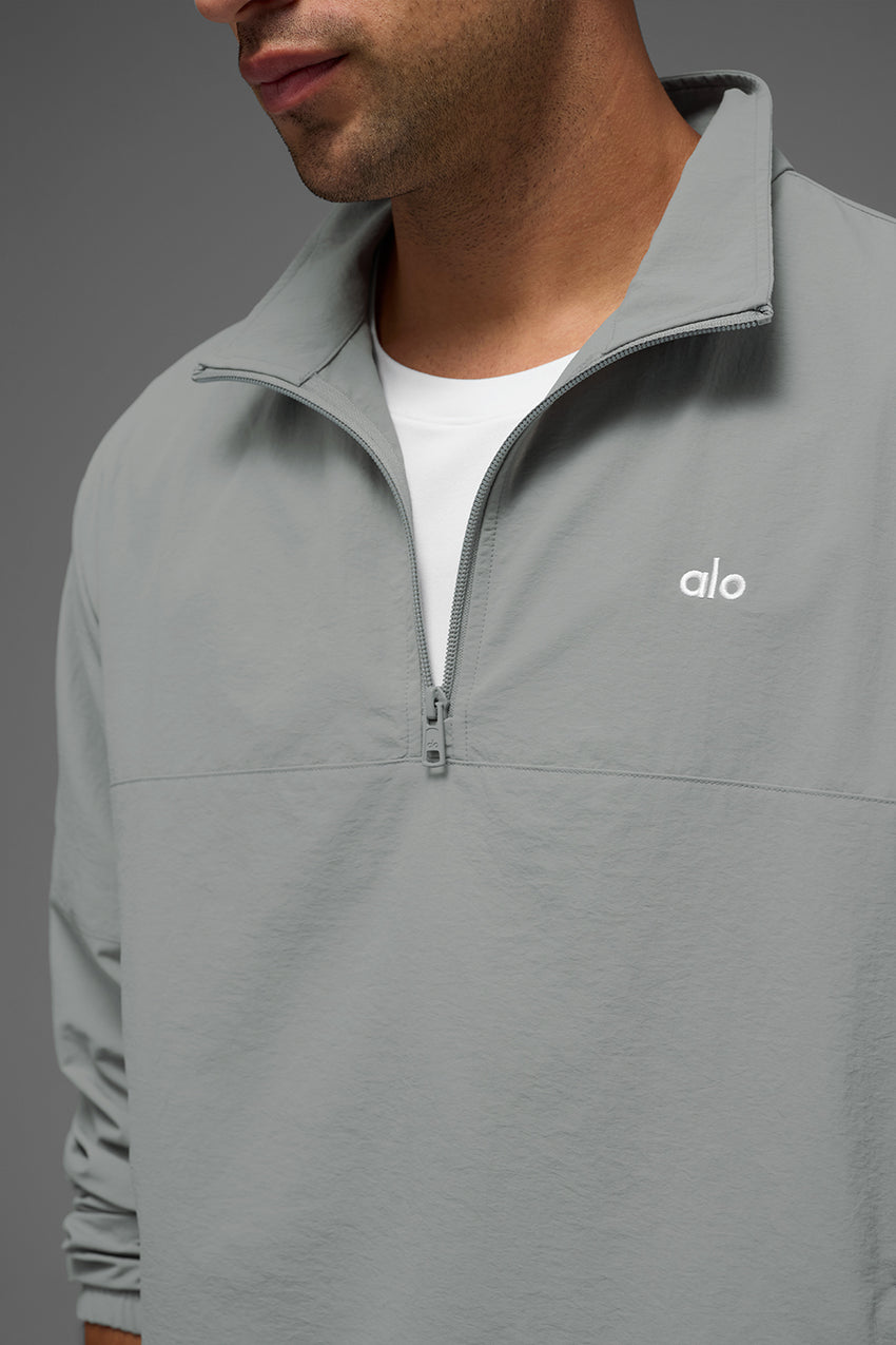 Light Weight Takeaway Track Pullover - Bone