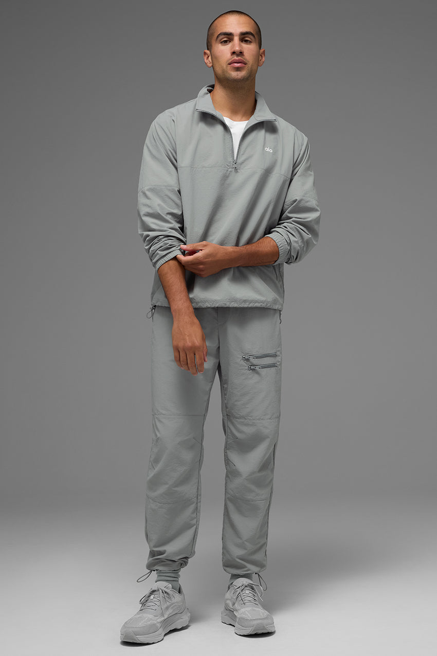 Light Weight Takeaway Track Pullover - Bone