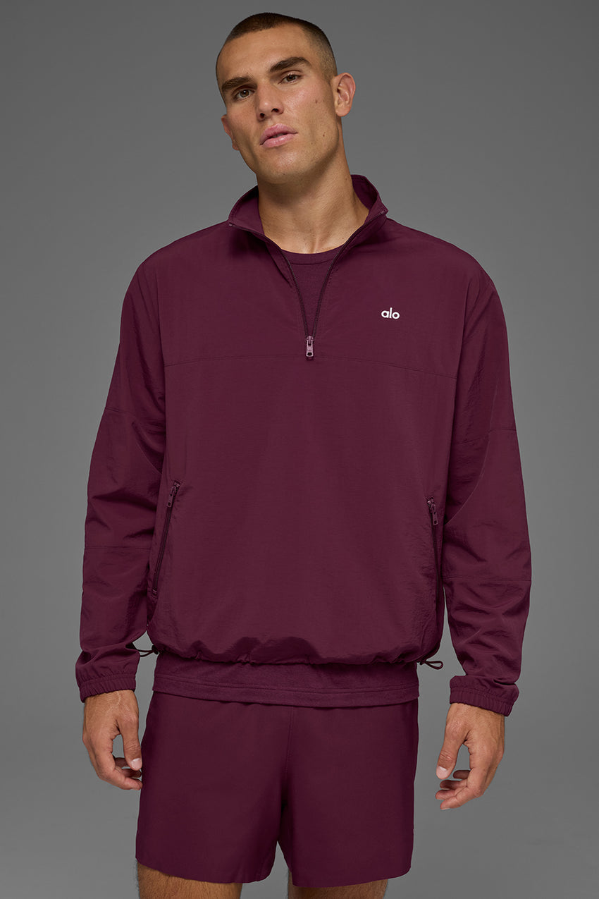 Light Weight Takeaway Track Pullover - Bone