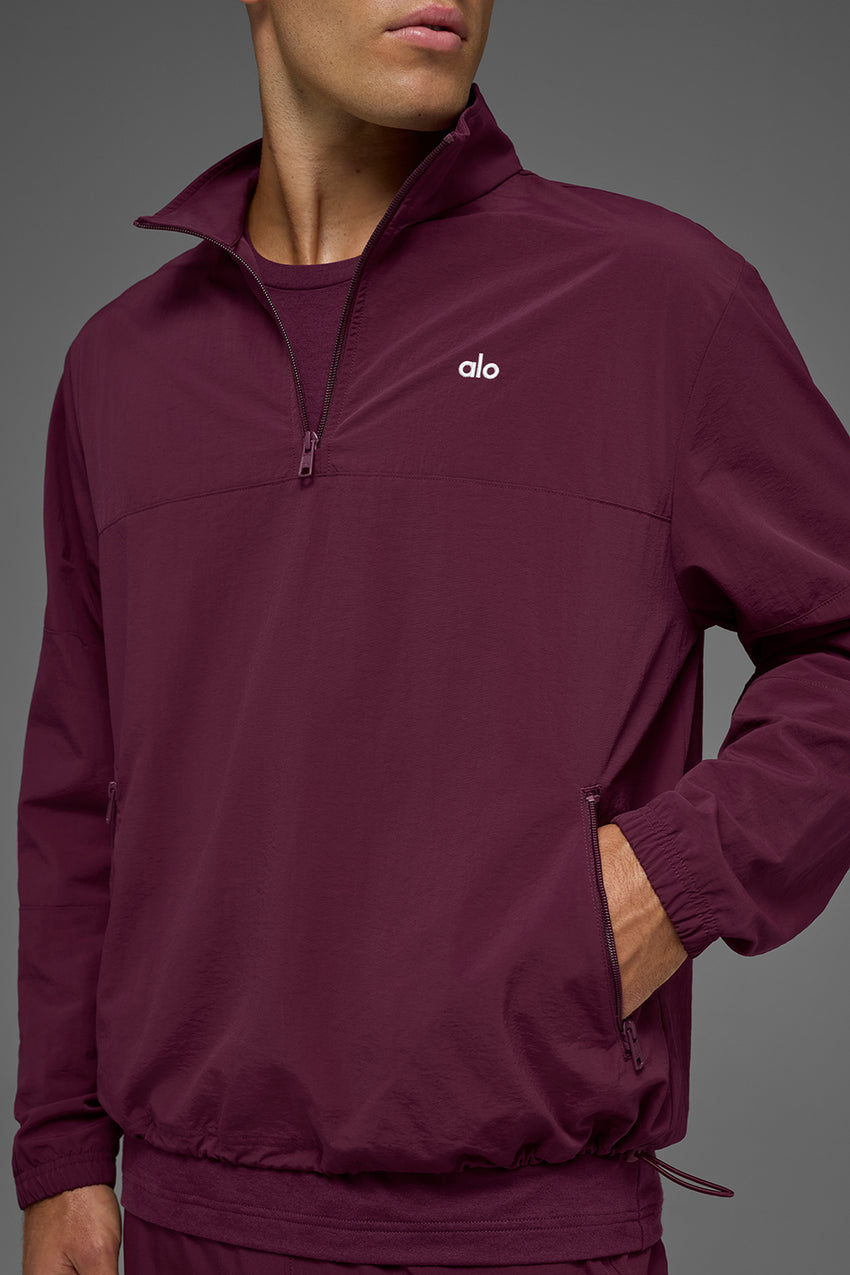 Light Weight Takeaway Track Pullover - Bone