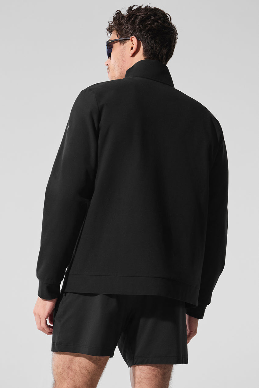 Conquer Max Mock Neck Full Zip - Athletic Heather Grey