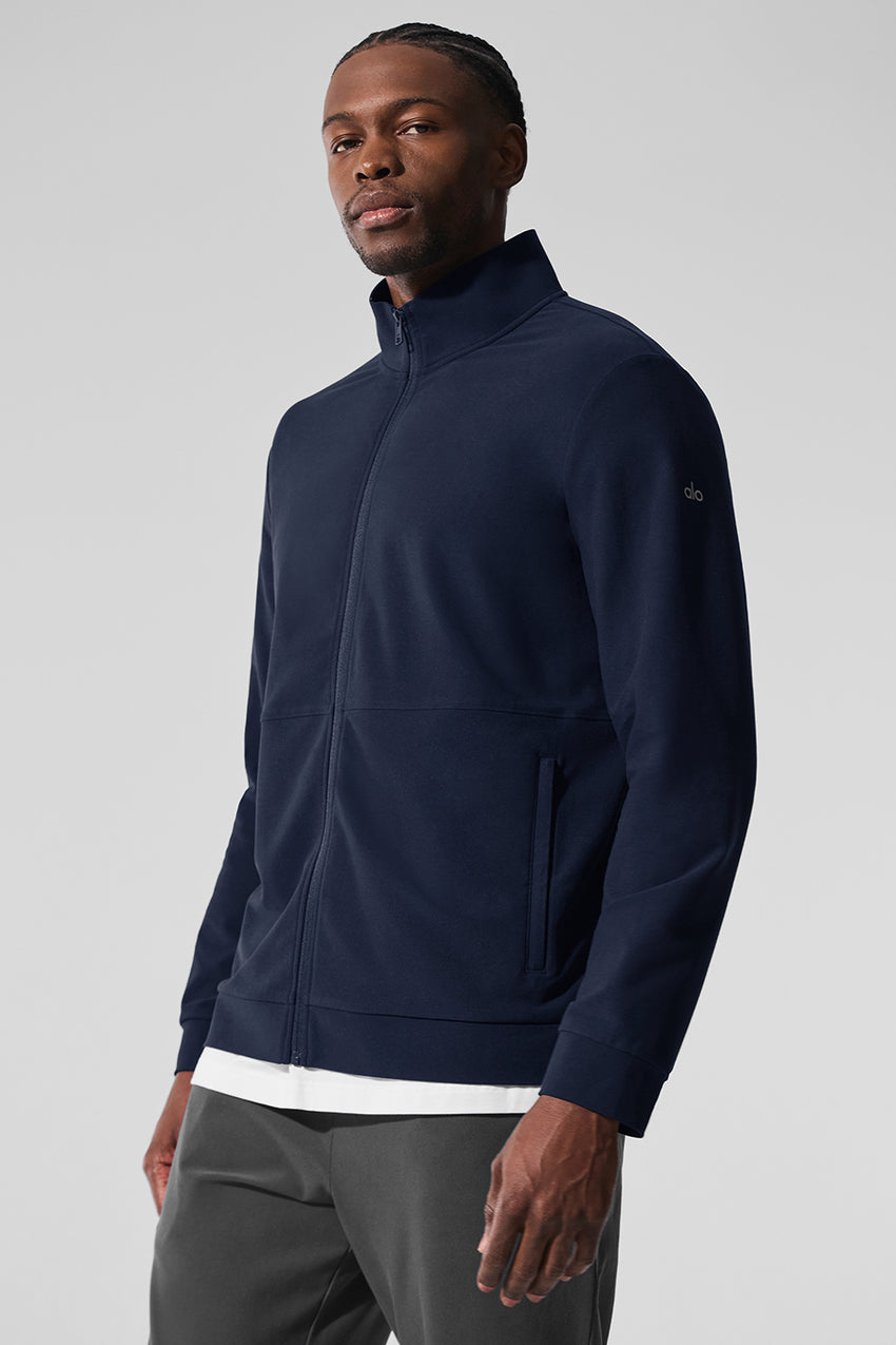 Conquer Max Mock Neck Full Zip - Athletic Heather Grey