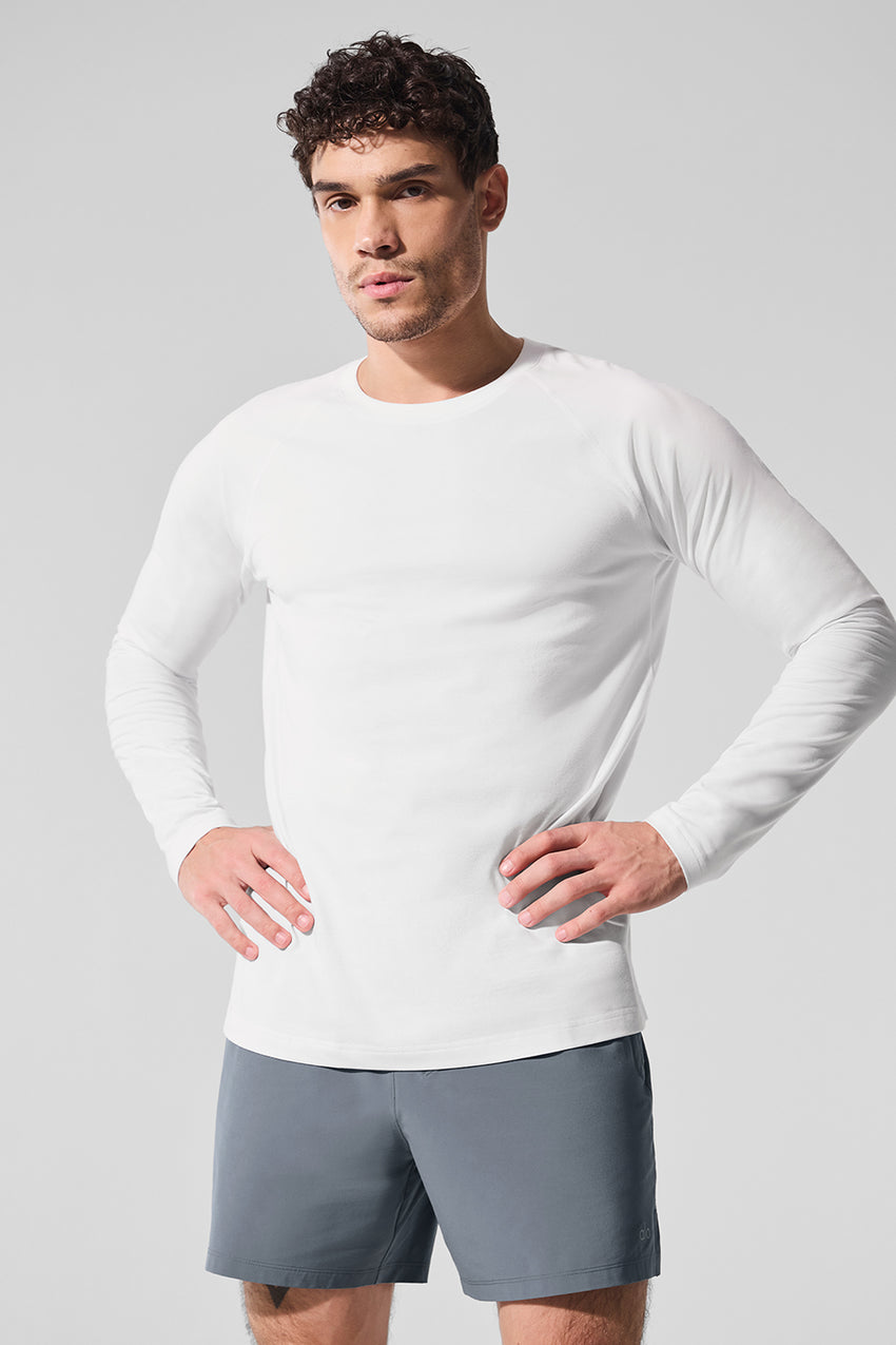 ALO Vapor Crewneck Long Sleeve - Black
