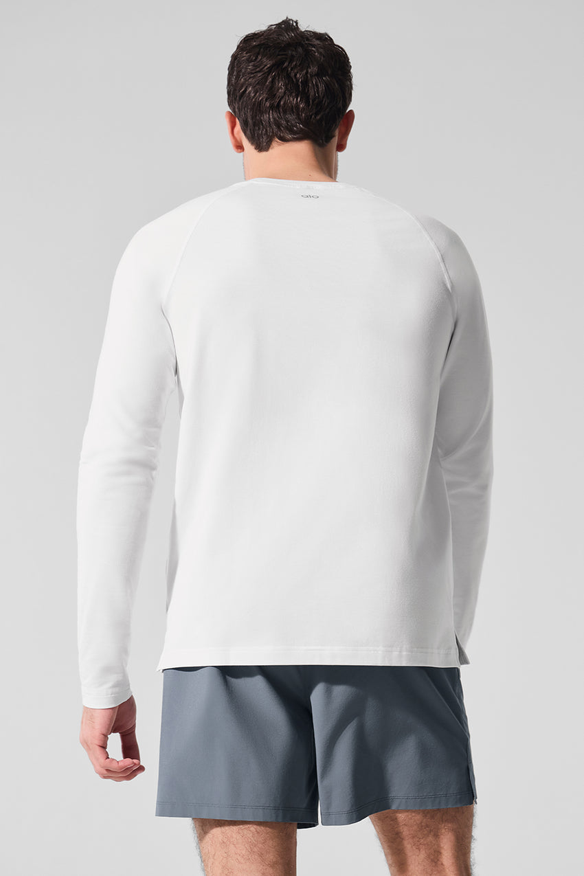 ALO Vapor Crewneck Long Sleeve - Black