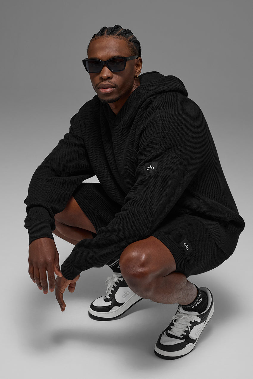 Sports Club Sweater Knit Hoodie - Athletic Heather Grey
