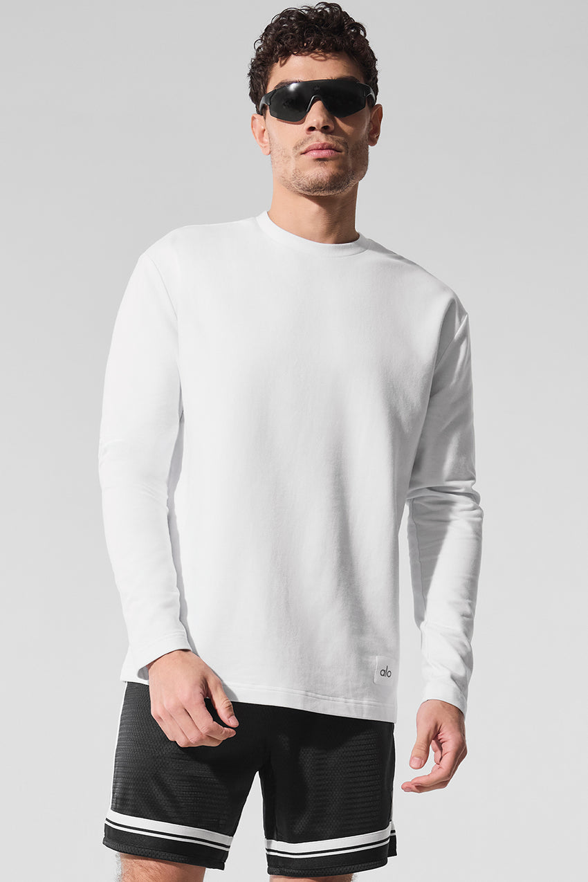Double Take Long Sleeve Crew - Espresso
