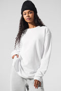 Double Take Long Sleeve Crew - White