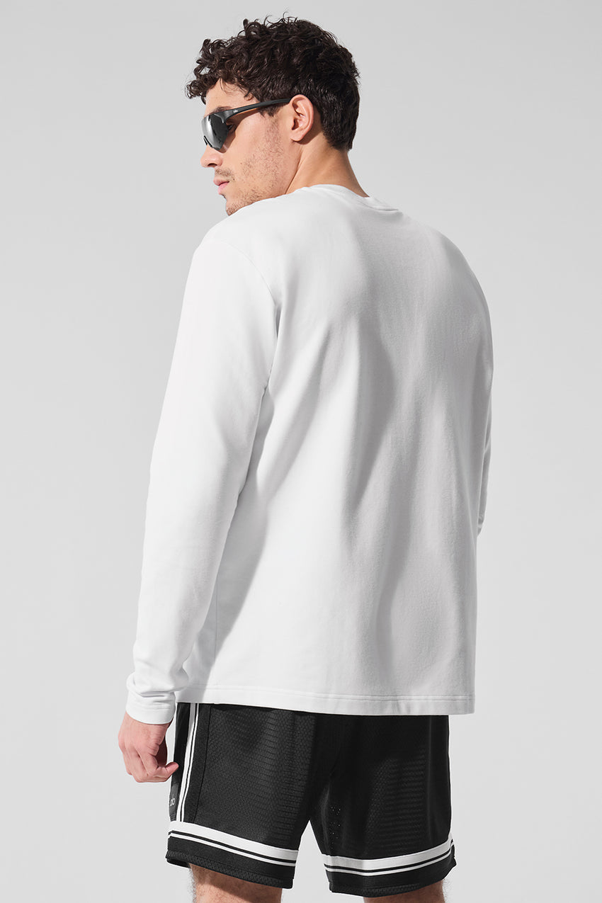 Double Take Long Sleeve Crew - Espresso