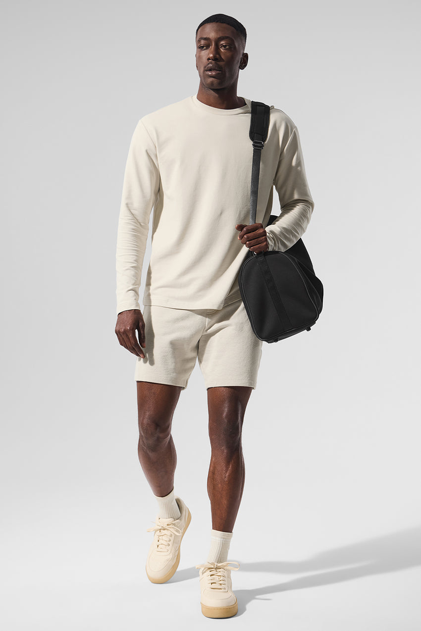 Double Take Long Sleeve Crew - Espresso