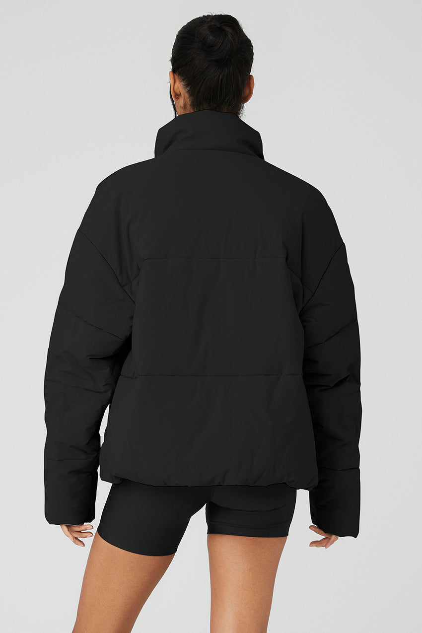 Stretch Woven Street Puffer - Bone