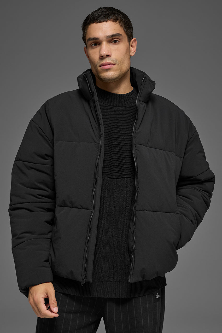 Stretch Woven Street Puffer - Bone