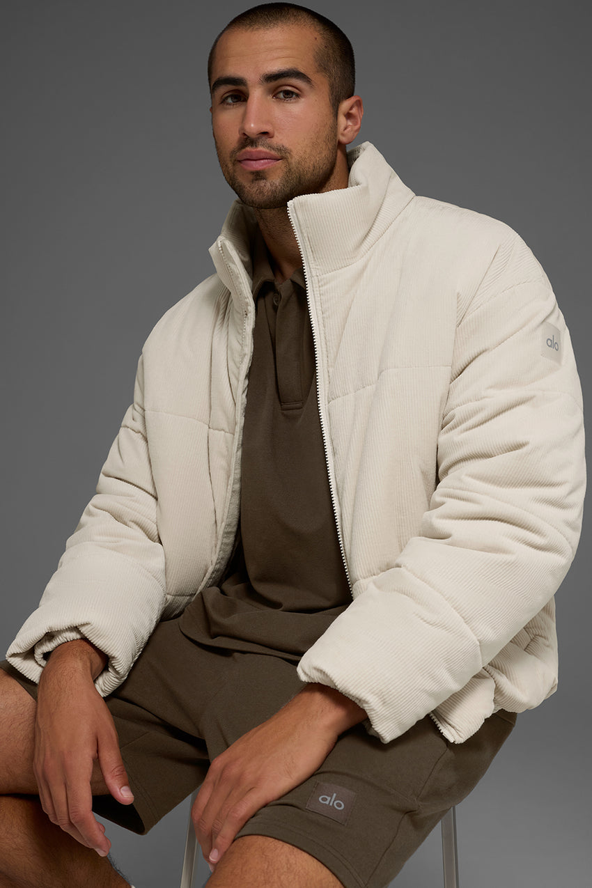 Corduroy Stage Puffer - Bone