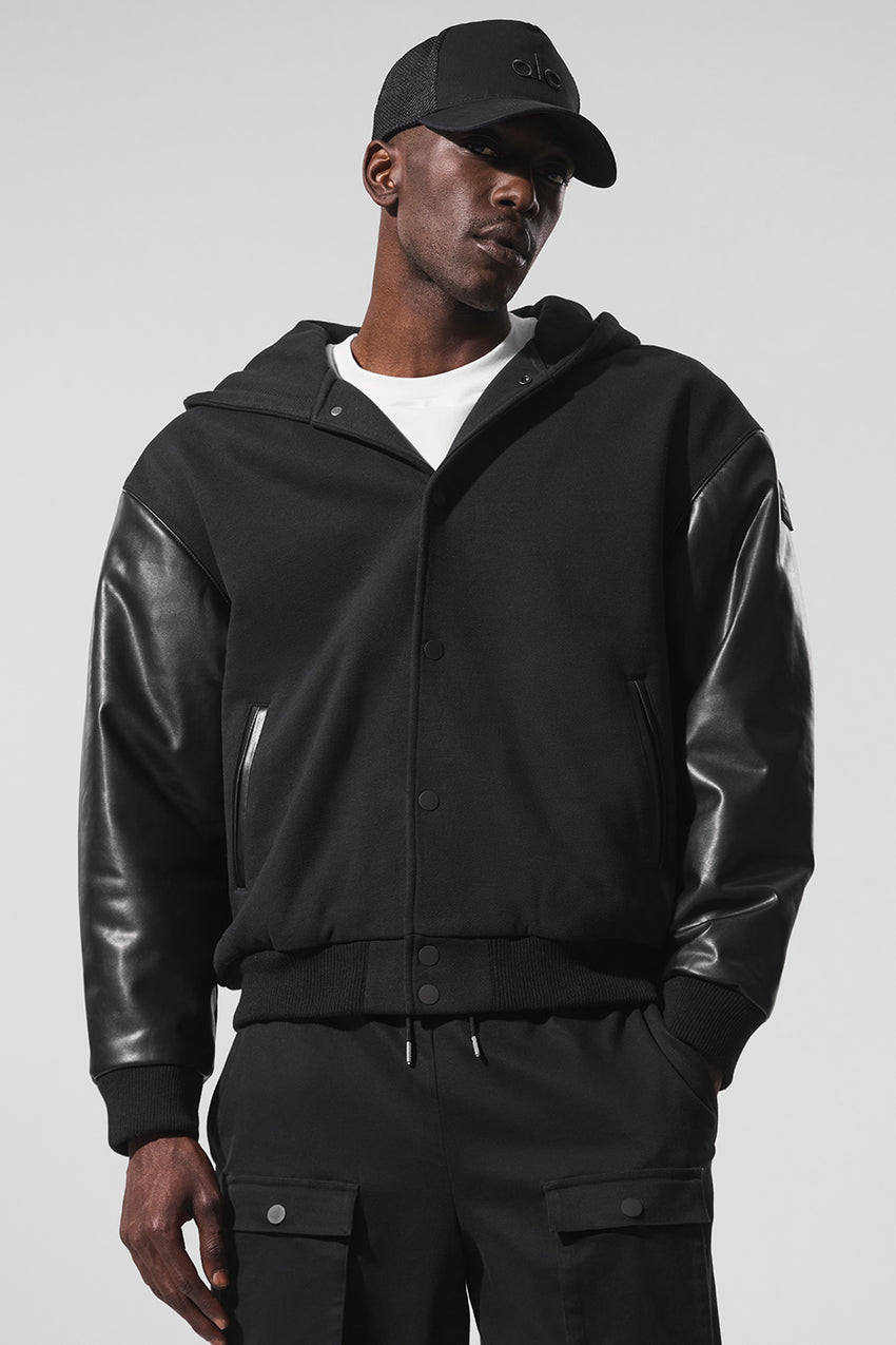 Select Hooded Bomber Jacket - Bone