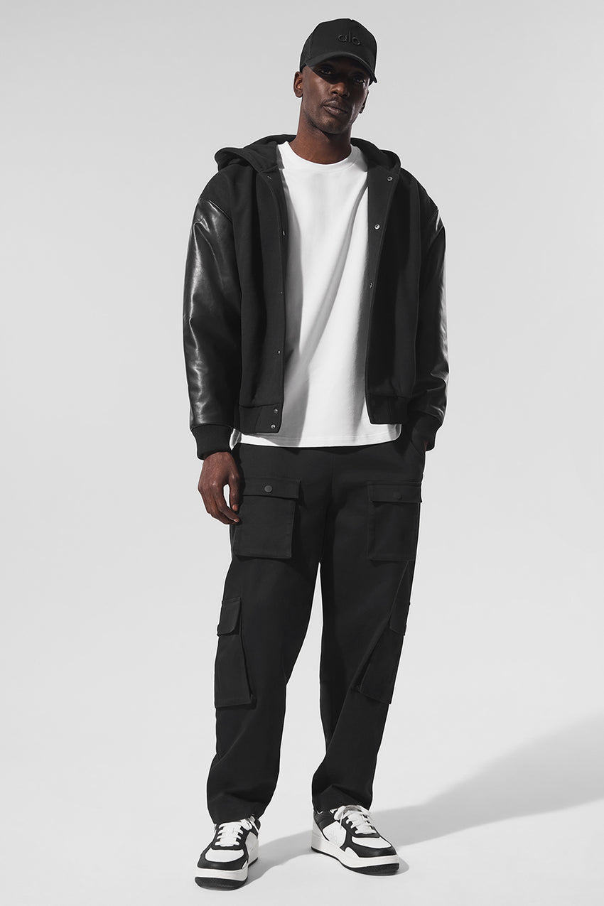 Select Hooded Bomber Jacket - Bone