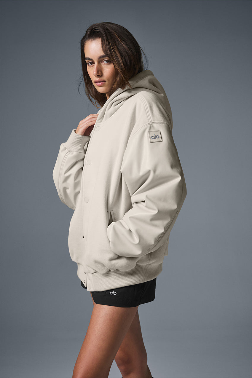 Select Hooded Bomber Jacket - Black