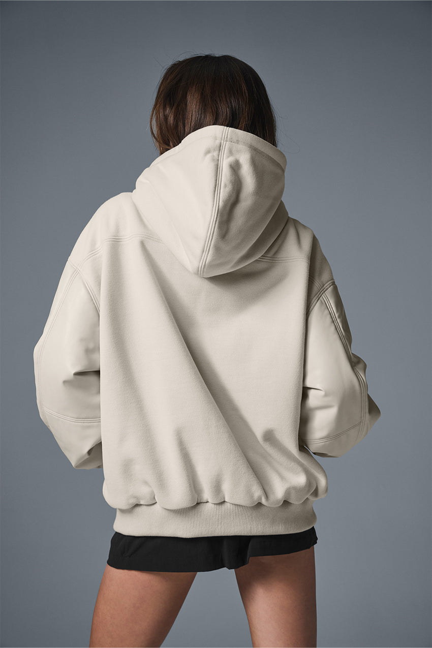 Select Hooded Bomber Jacket - Black