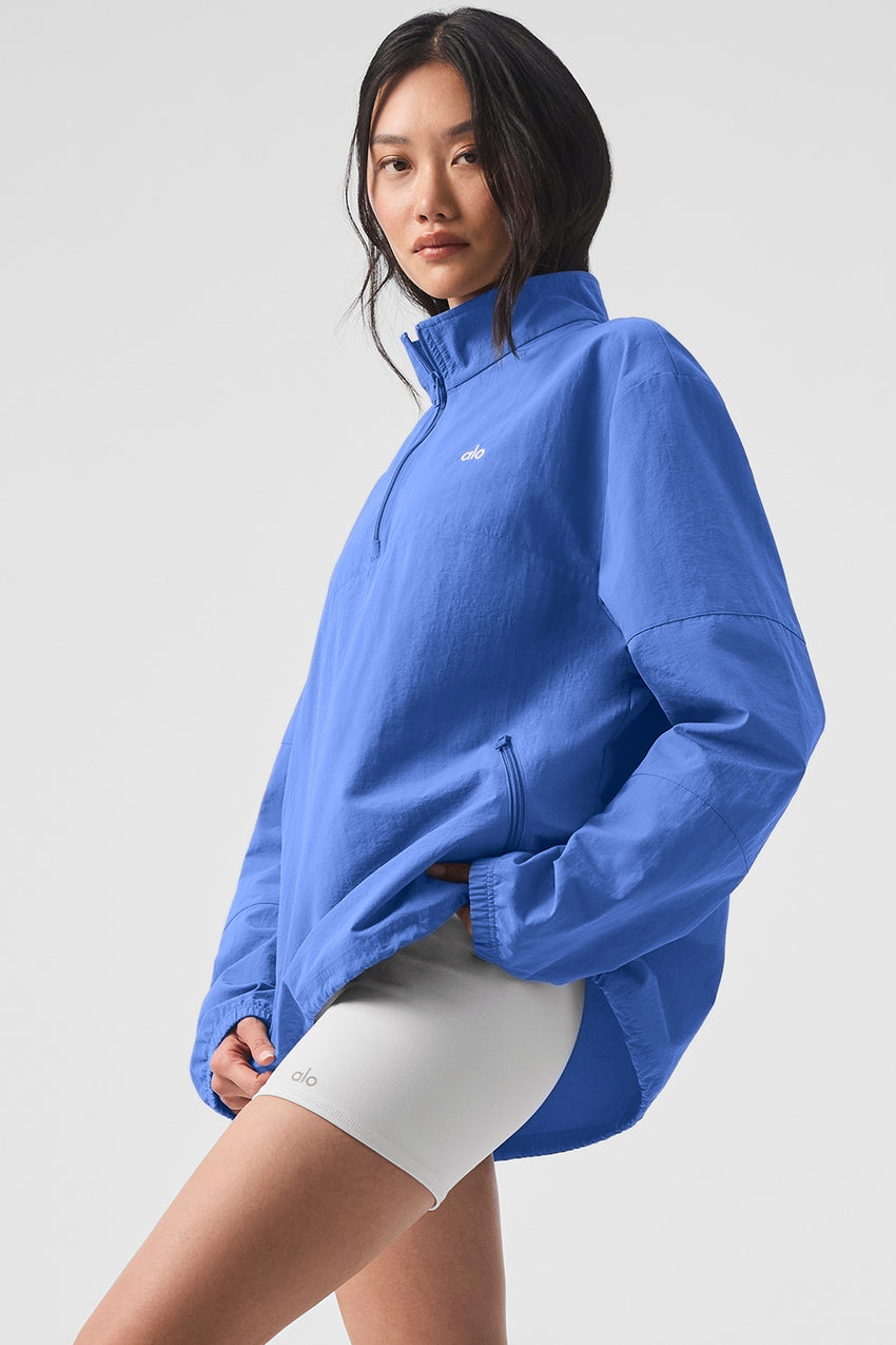 Light Weight Takeaway Track Pullover - Black