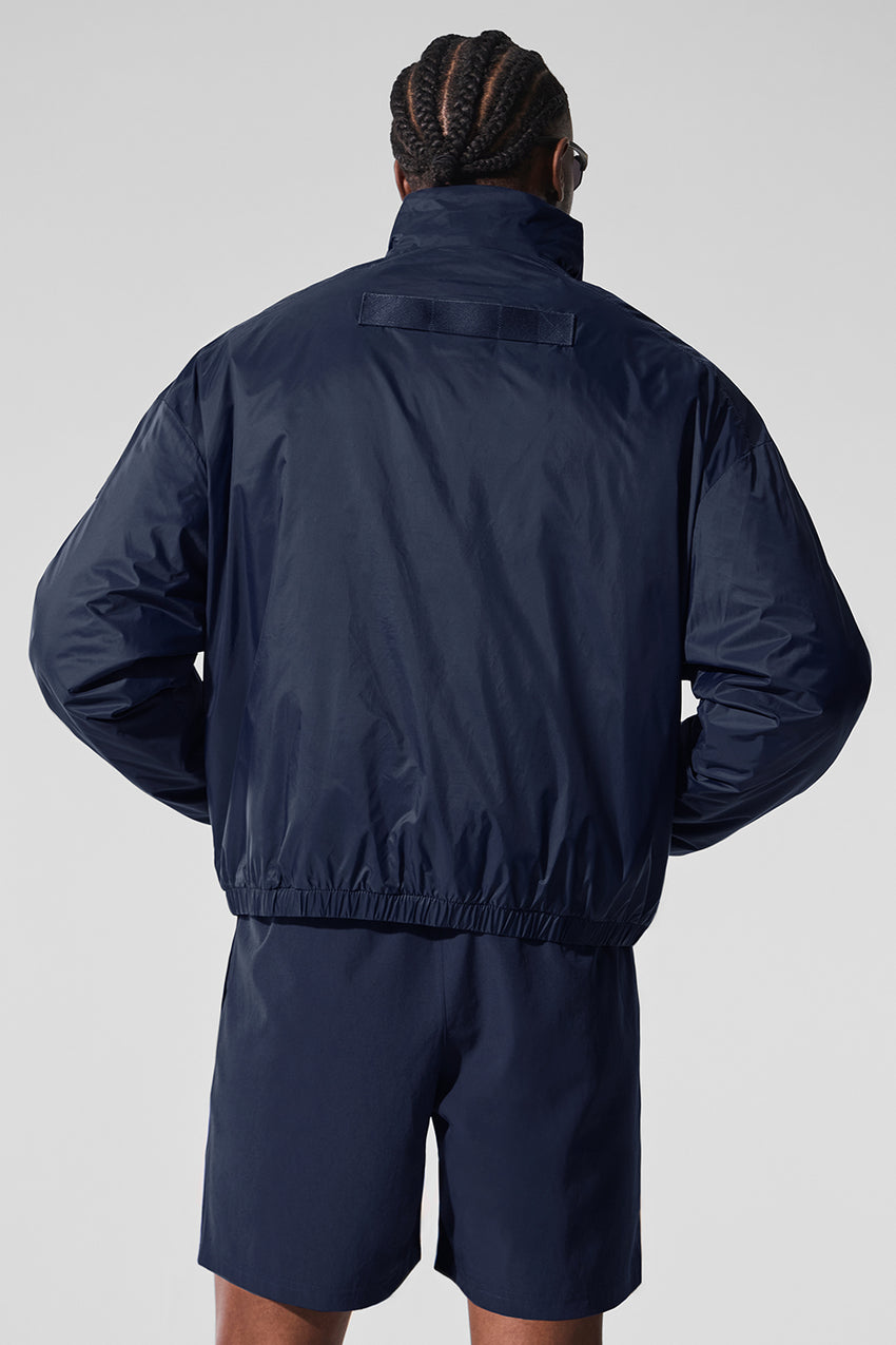 Latitude Light Weight 1/2 Zip Pullover Jacket - Black