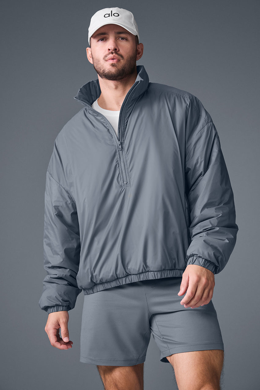 Latitude Light Weight 1/2 Zip Pullover Jacket - Black