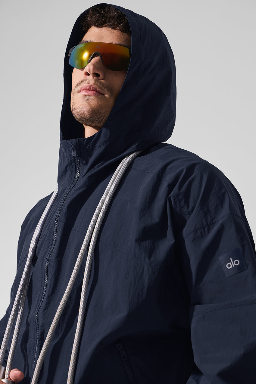 Vantage Nylon Ripstop Track Jacket - Bone