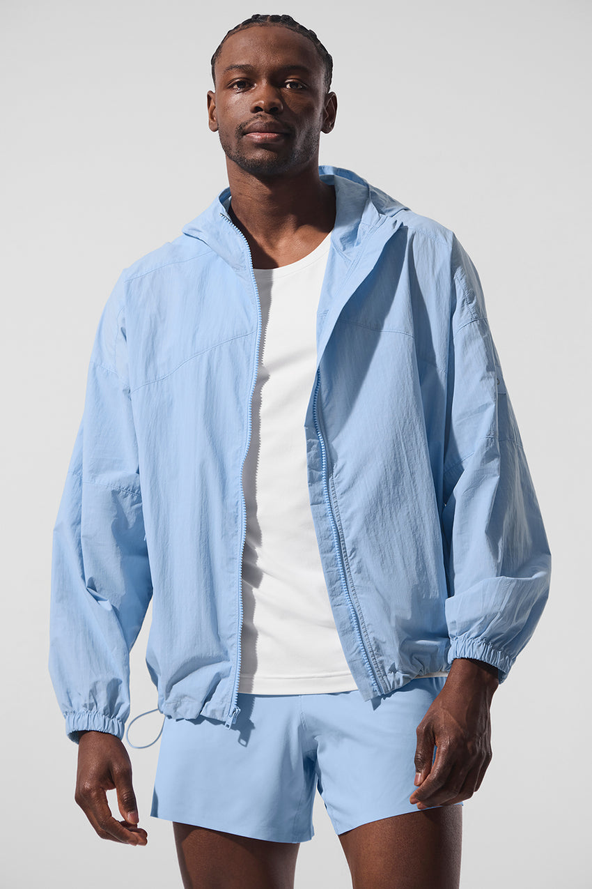 Vantage Nylon Ripstop Track Jacket - Bone