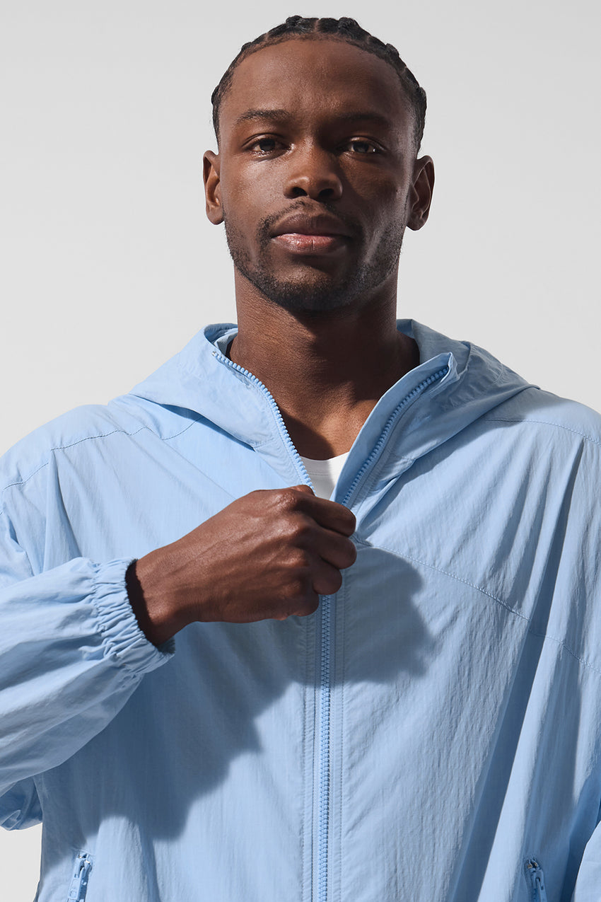 Vantage Nylon Ripstop Track Jacket - Bone