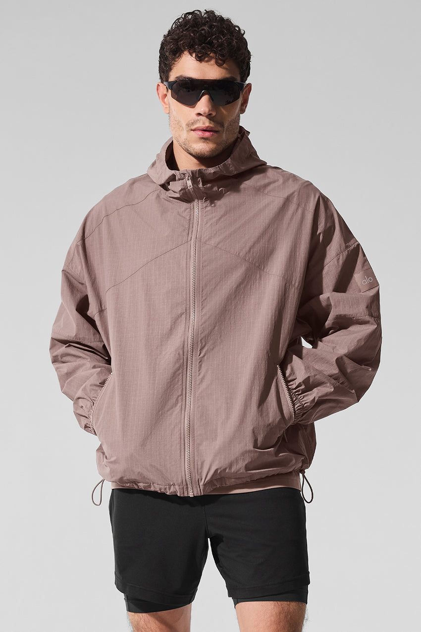 Vantage Nylon Ripstop Track Jacket - Bone