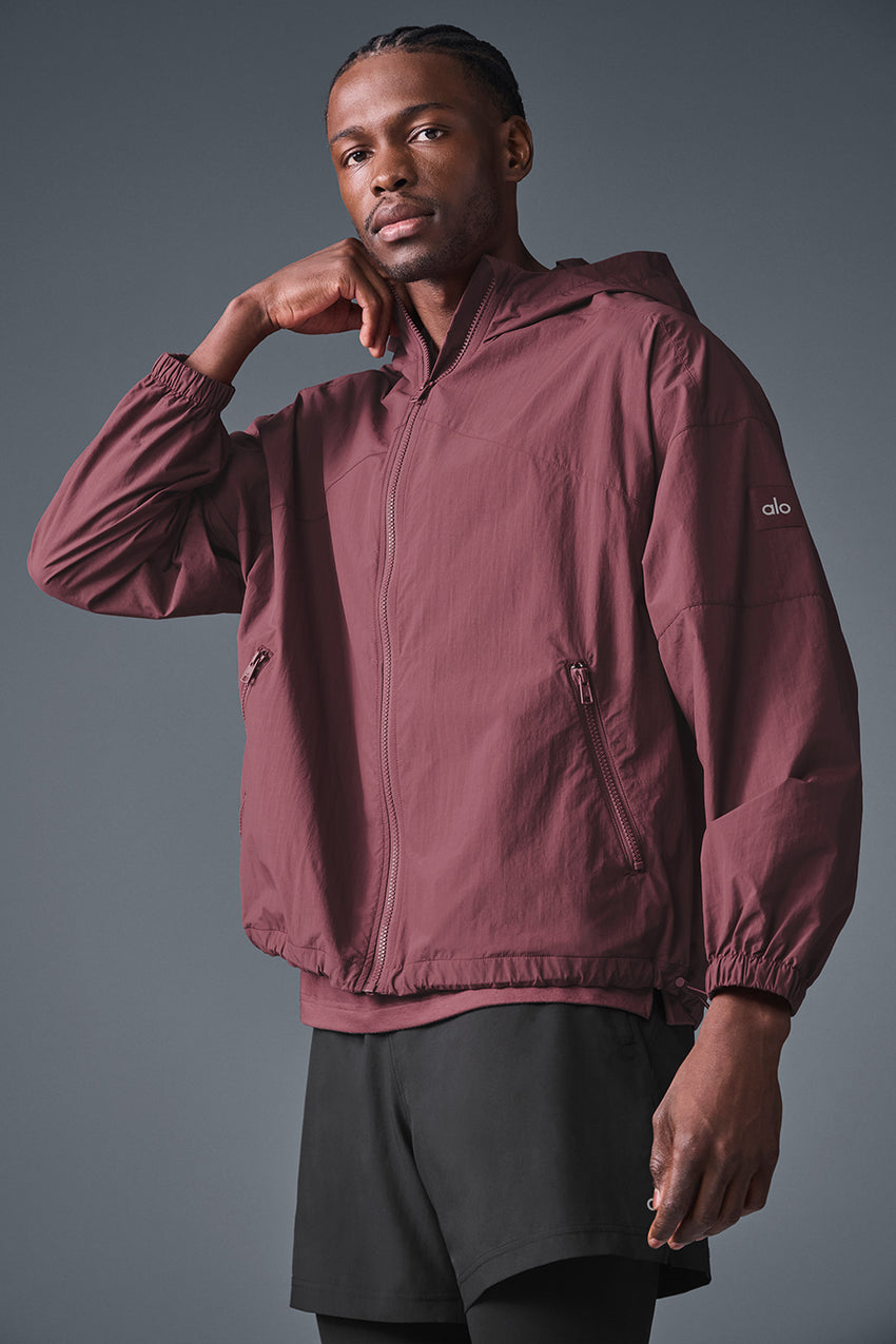 Vantage Nylon Ripstop Track Jacket - Bone