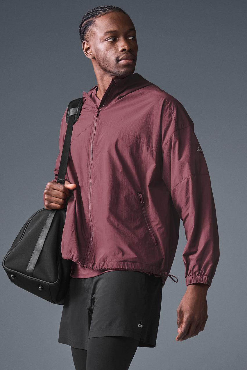 Vantage Nylon Ripstop Track Jacket - Bone