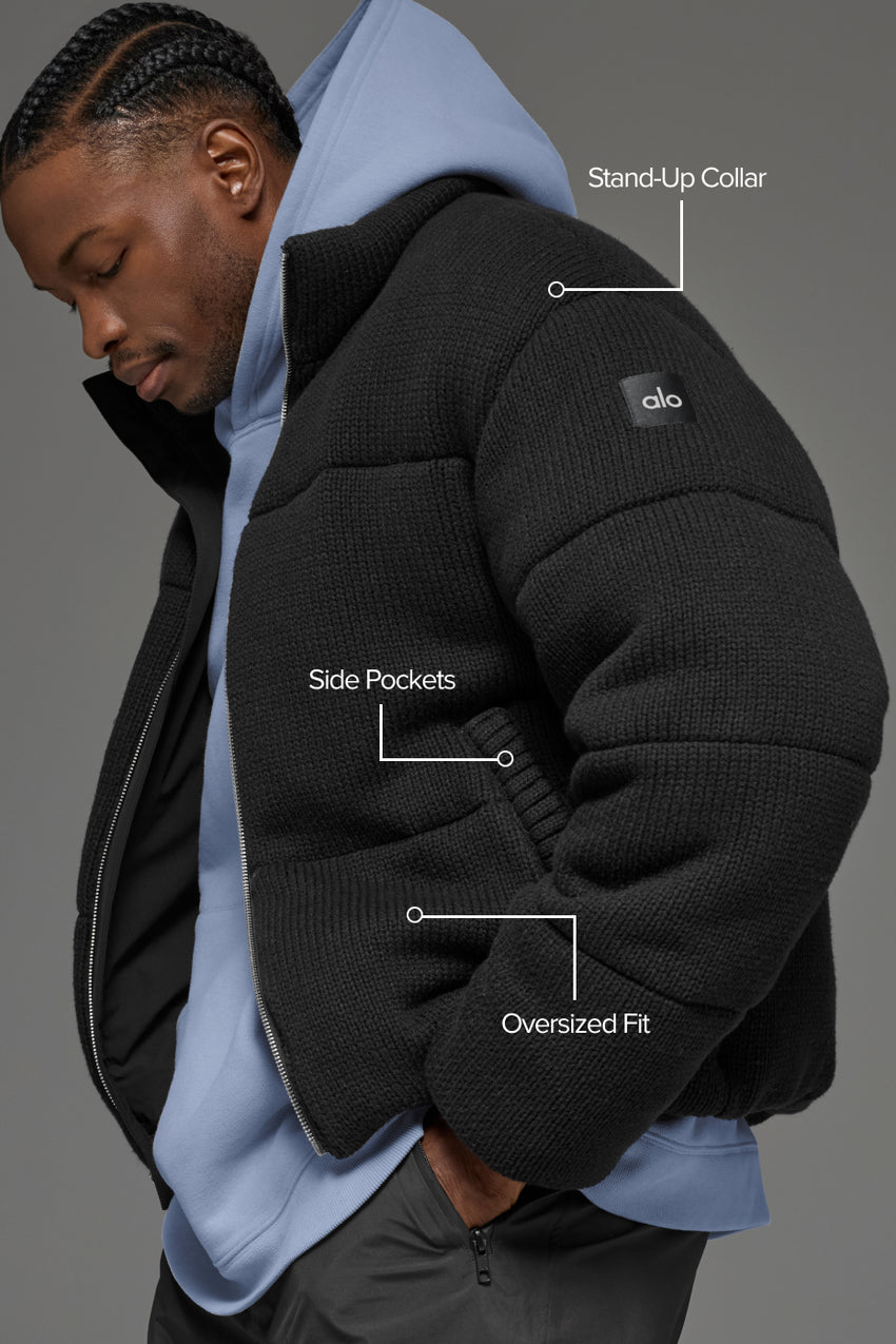 Stage Sweater Puffer - Black
