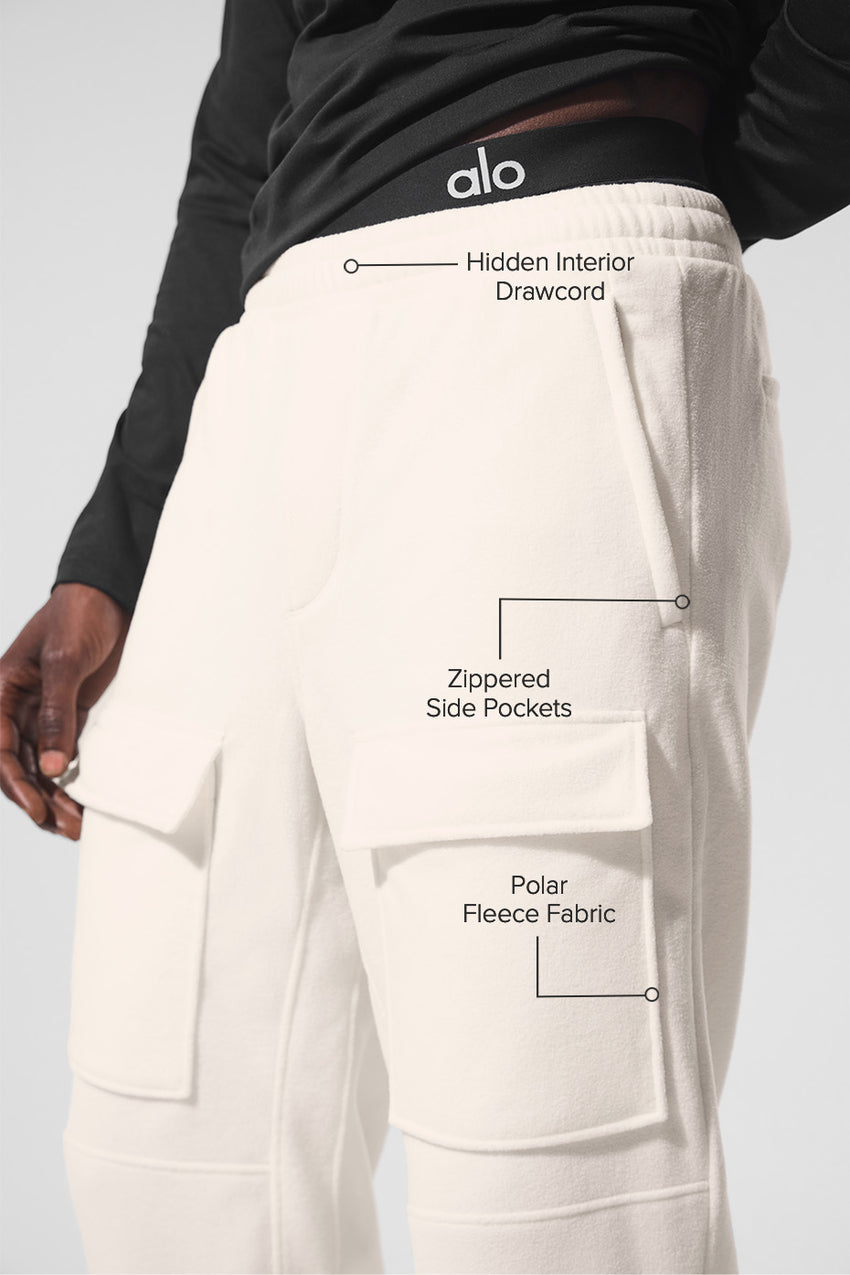 Polar Fleece Ridge Cargo Pants - Black