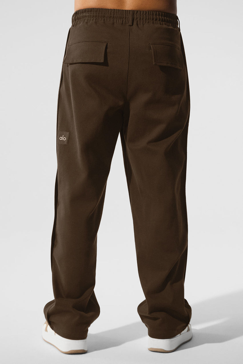 Edition Sueded Straight Leg Pant - Black