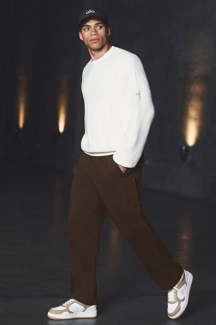 Edition Sueded Straight Leg Pant - Black