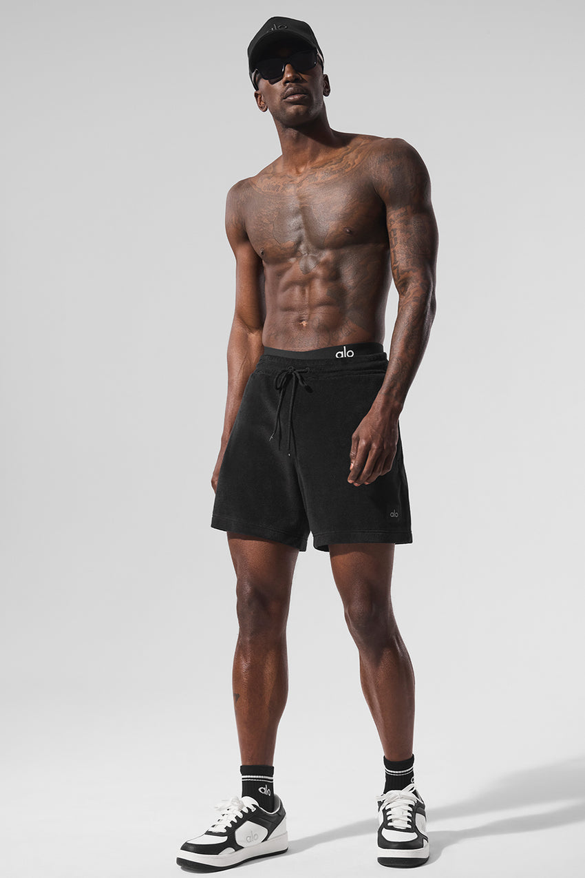 7" Coastal Terry Short - Black