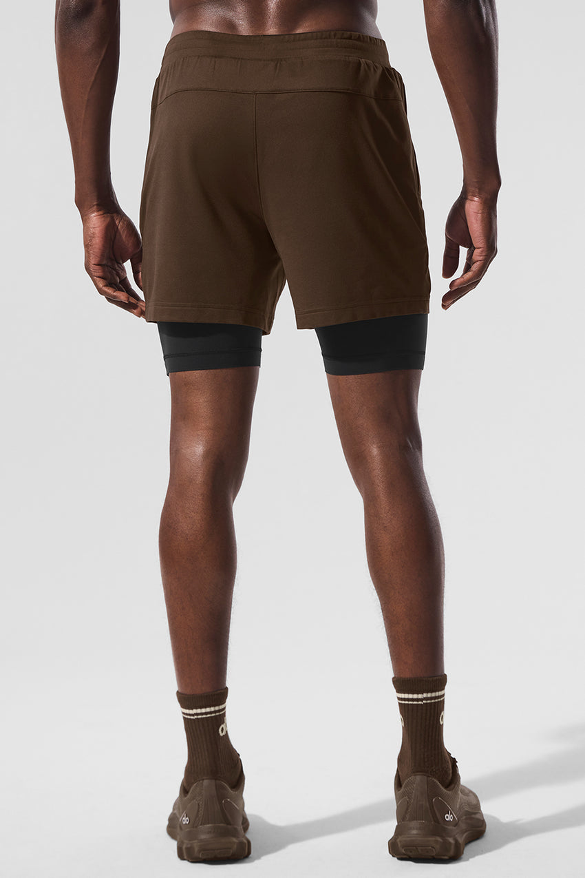 Conquer React 2-In-1 Performance Short - Anthracite/Black
