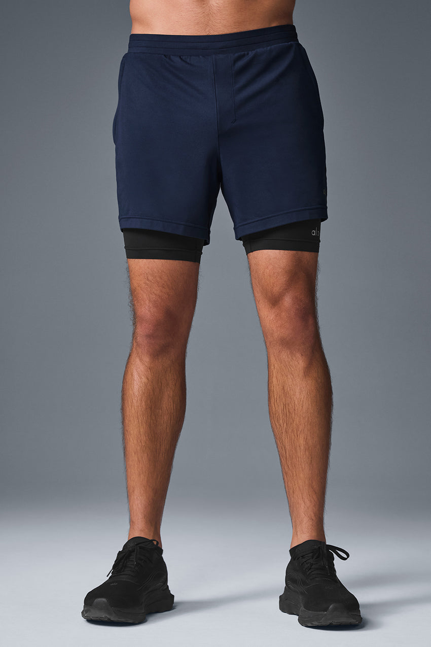 Conquer React 2-In-1 Performance Short - Anthracite/Black