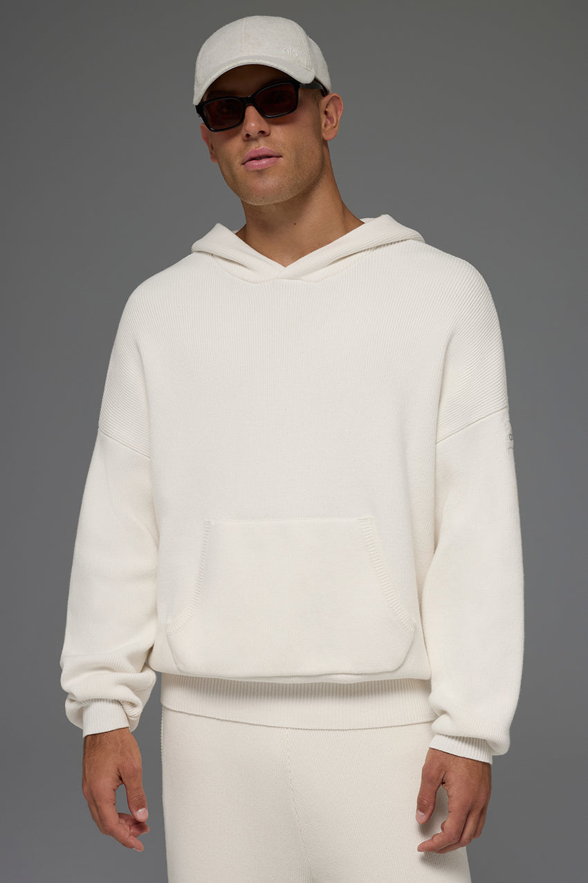 Scholar Hooded Sweater - Ivory