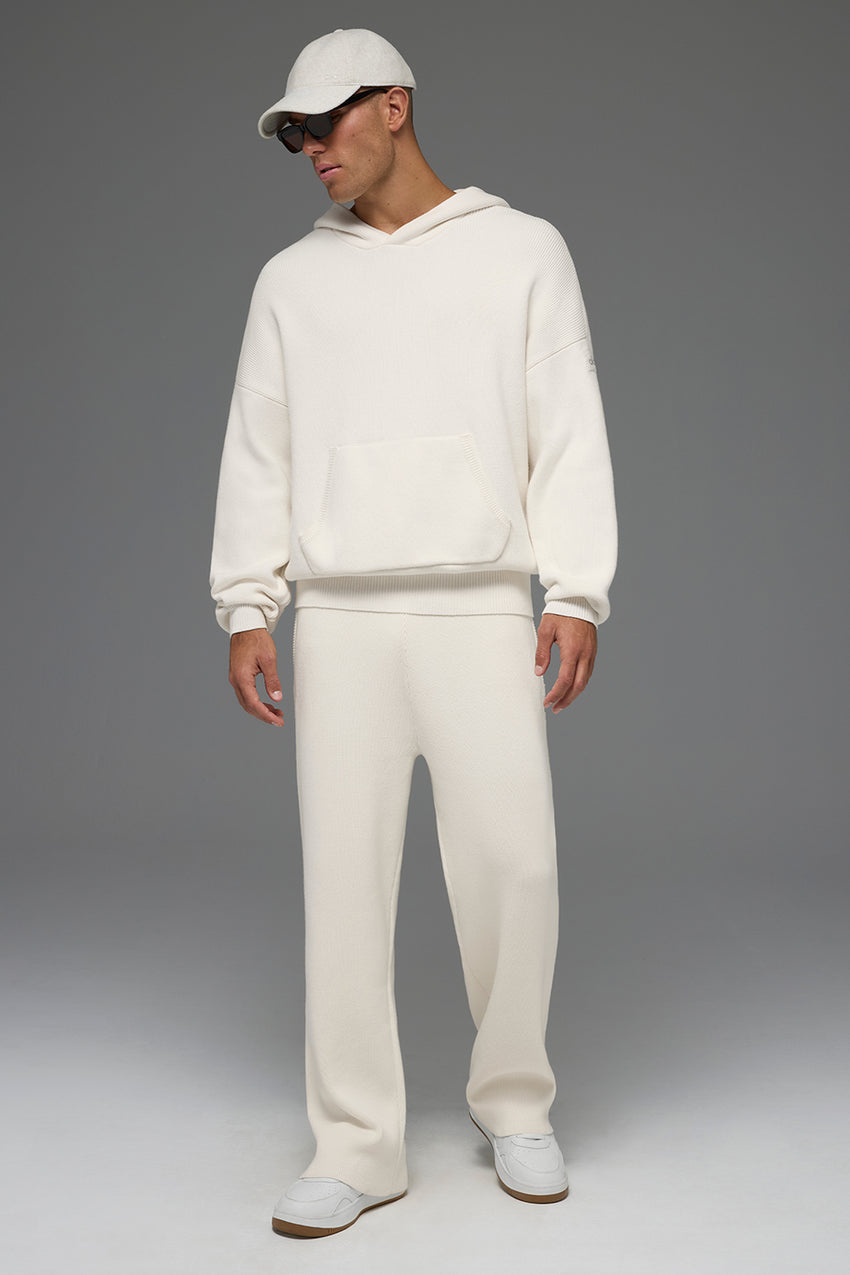 Scholar Hooded Sweater - Ivory