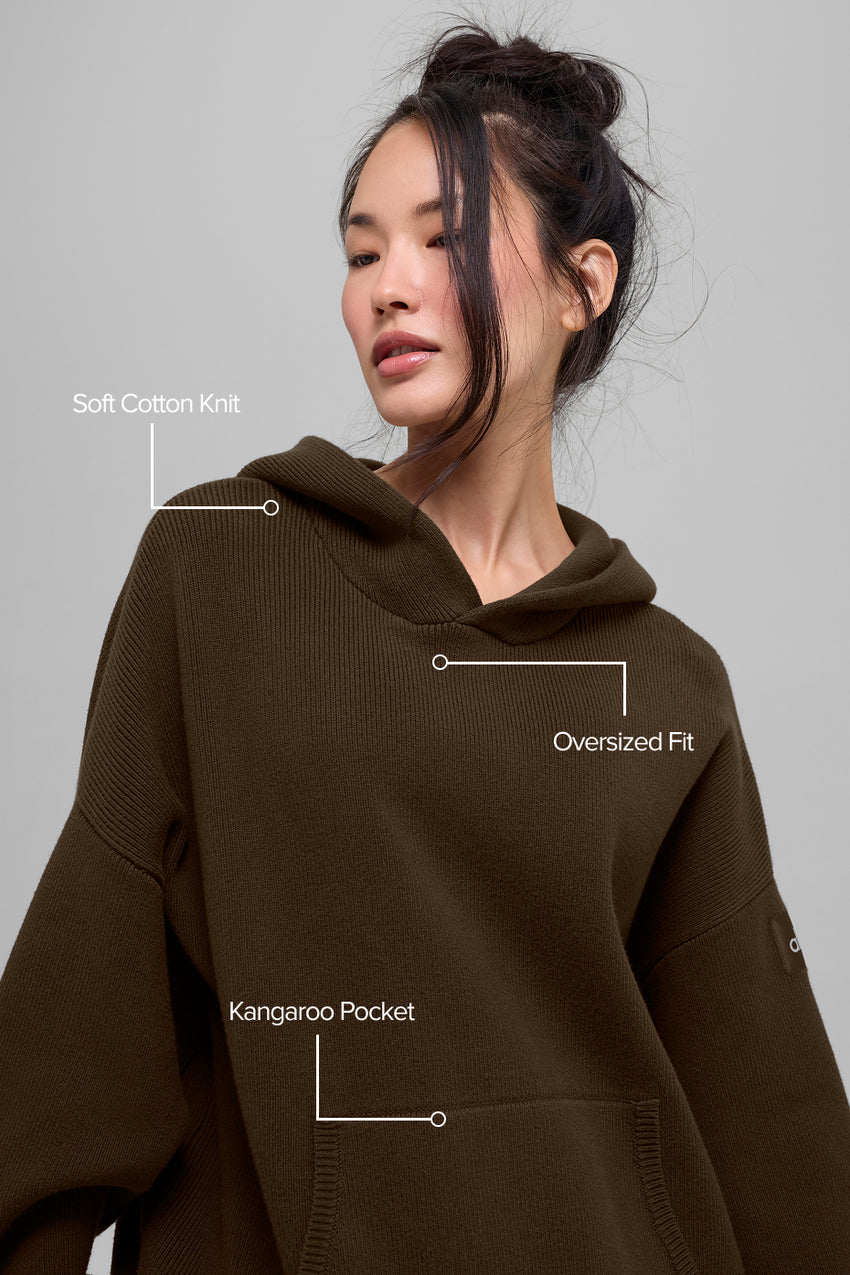 Scholar Hooded Sweater - Ivory
