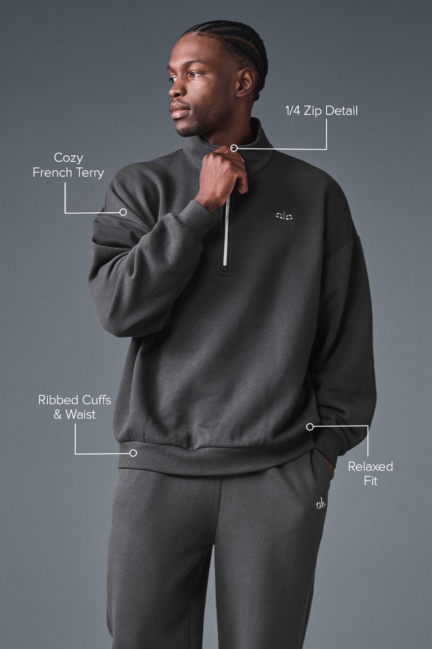 Accolade 1/4 Zip Pullover - Black